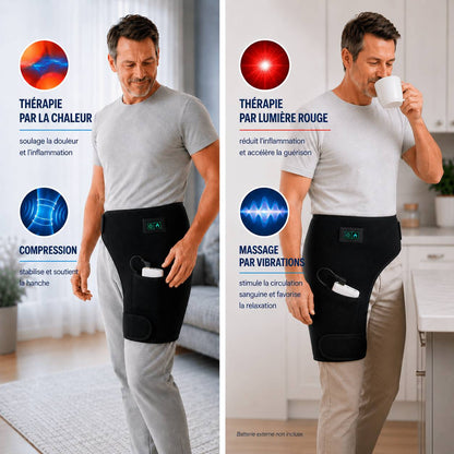 Ceinture Thérapeutique — Sciatique & Douleurs de Hanche 4-en-1