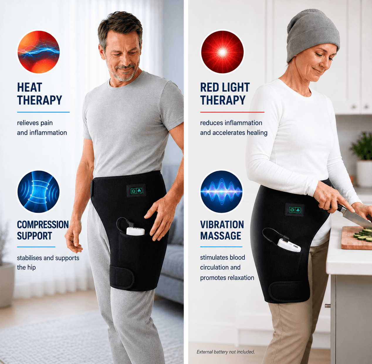 4-in-1 Hip & Sciatica Therapy Belt